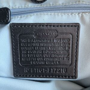 Coach Leather Bag - Black